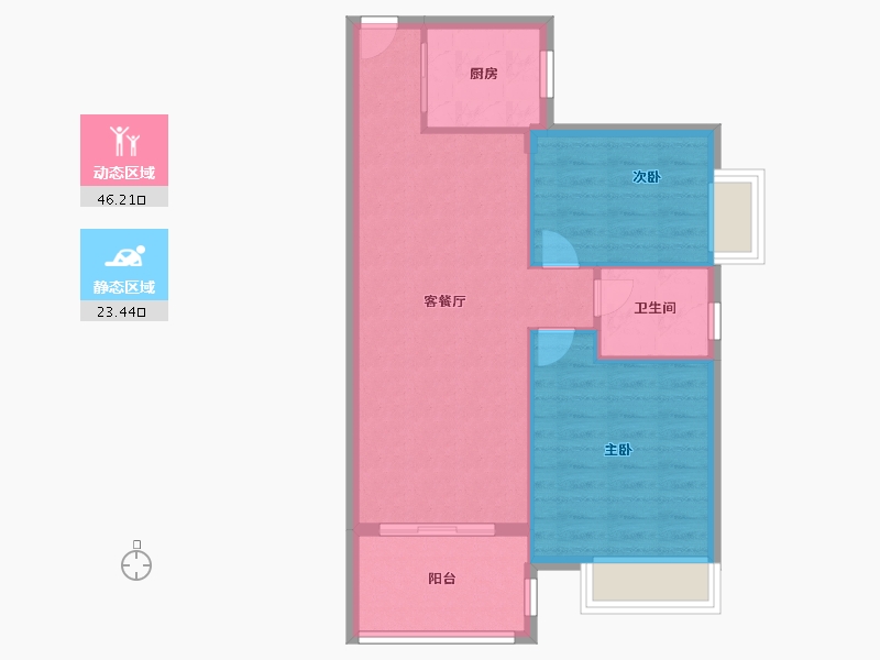 广东省-阳江市-浩大岭南新邨-63.20-户型库-动静分区