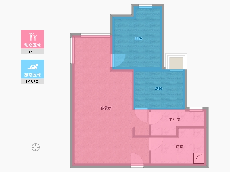 北京-北京市-东方花园-110.00-户型库-动静分区