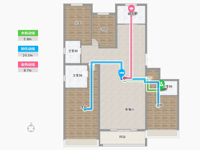 山东省-潍坊市-茂业国际金融中心-183.70-户型库-动静线