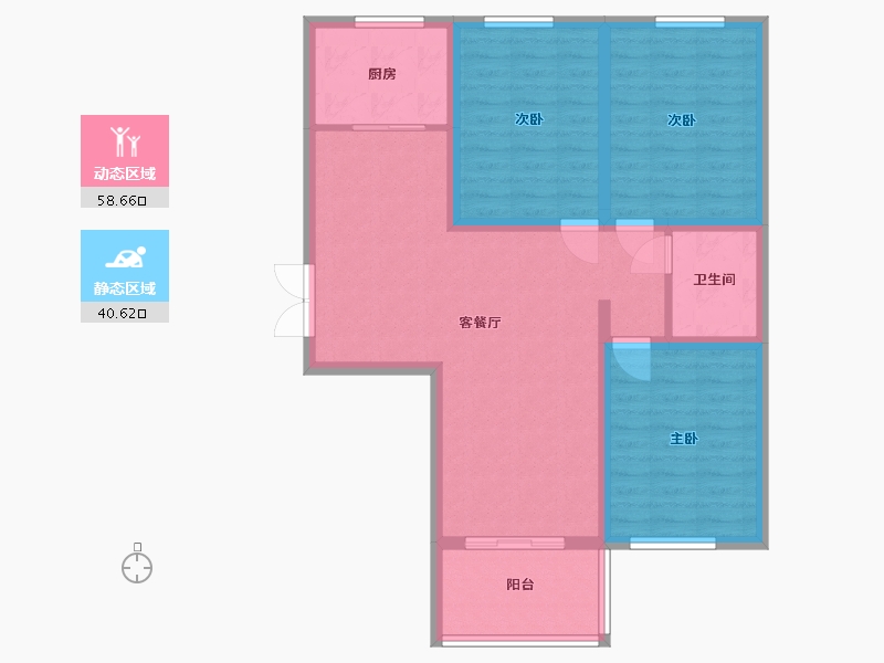 山东省-德州市-三鼎家园-89.00-户型库-动静分区