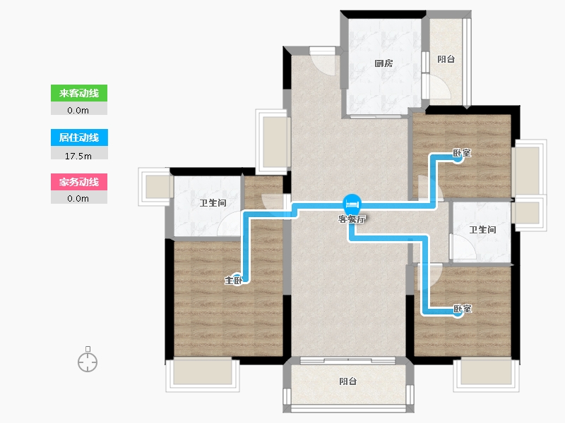 广东省-阳江市-绿地阳江城际空间站-84.76-户型库-动静线