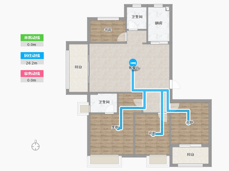 福建省-南平市-世茂阳光城·璀璨滨江-103.99-户型库-动静线