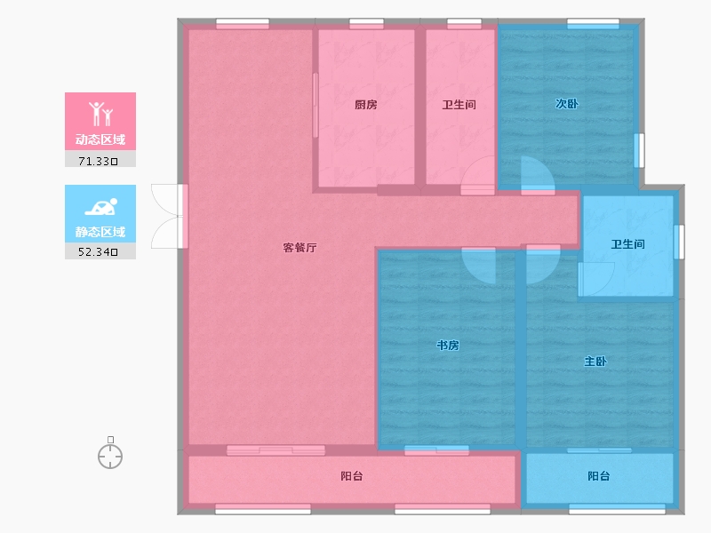 河北省-邢台市-永康上东御府-112.00-户型库-动静分区