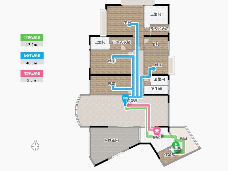 广东省-广州市-博雅首府-284.83-户型库-动静线