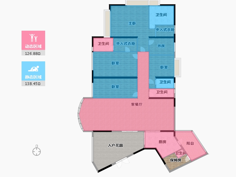 广东省-广州市-博雅首府-284.83-户型库-动静分区