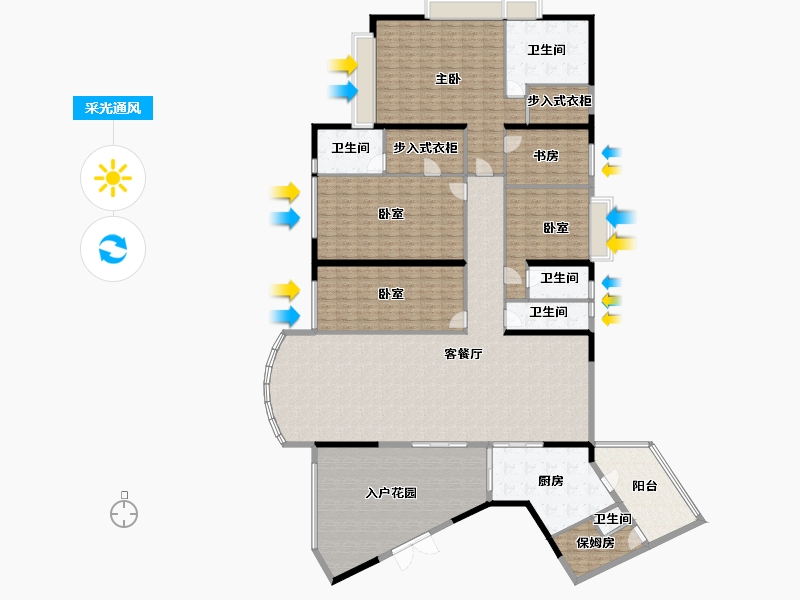 广东省-广州市-博雅首府-284.83-户型库-采光通风