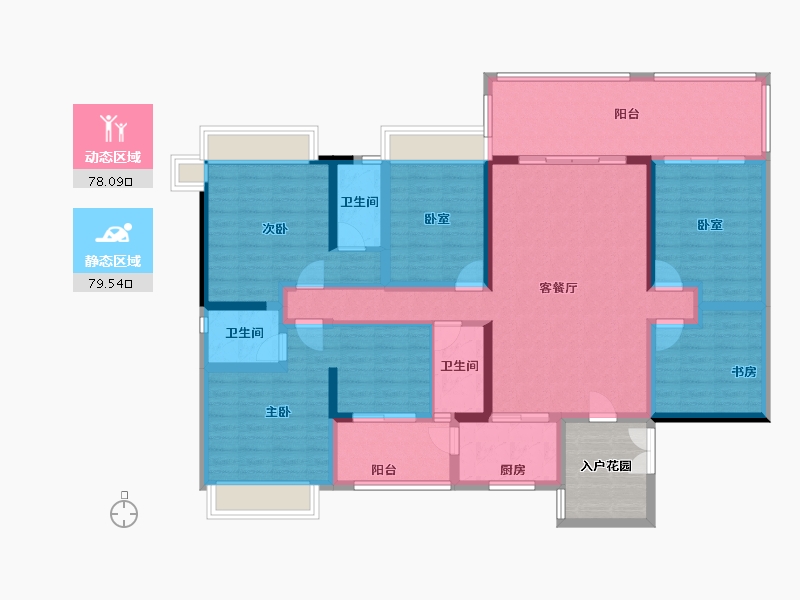 广东省-肇庆市-金凯盛誉城​-147.45-户型库-动静分区