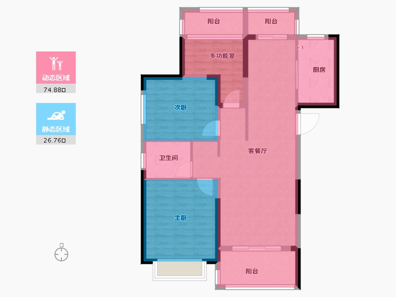 安徽省-六安市-华邦新华城-91.20-户型库-动静分区