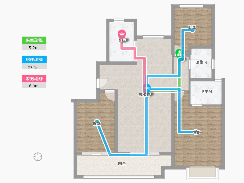 山东省-青岛市-中海樘院-112.00-户型库-动静线