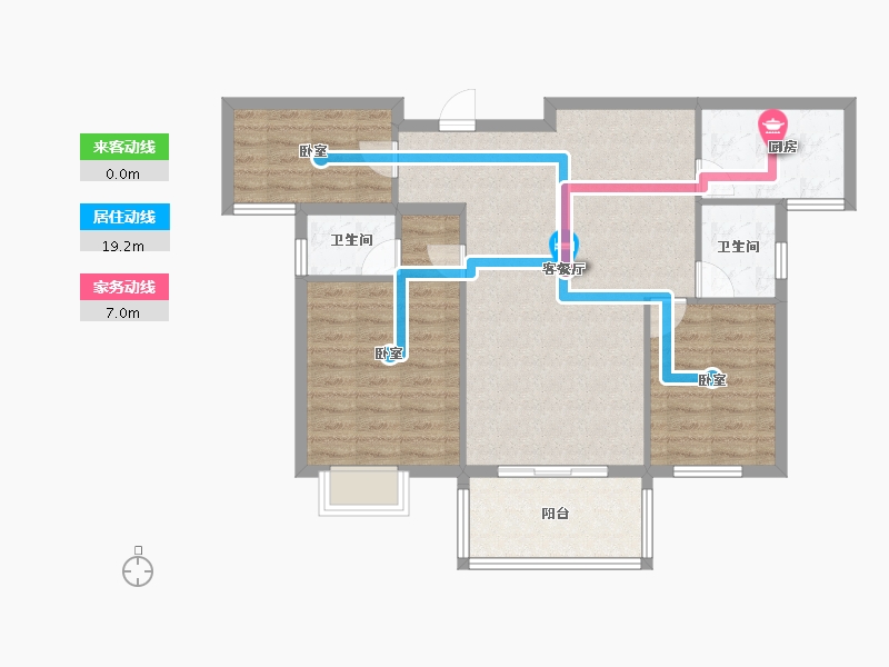 湖北省-随州市-汇龙湾·半岛天境-87.77-户型库-动静线