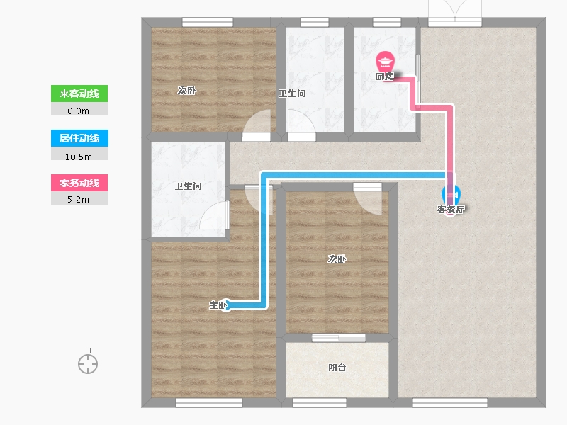 河北省-邢台市-永康上东御府-96.00-户型库-动静线