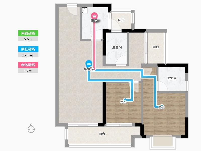 四川省-内江市-万达·内江文旅城-76.81-户型库-动静线