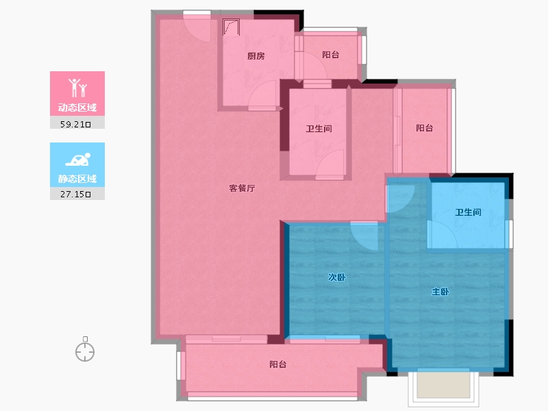 四川省-内江市-万达·内江文旅城-76.81-户型库-动静分区