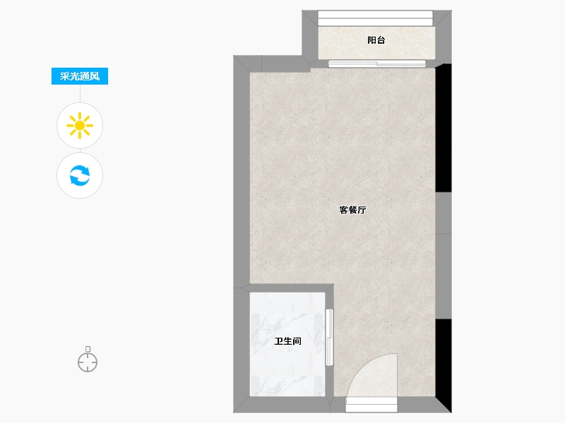 广东省-深圳市-深城投中心公馆公寓-15.51-户型库-采光通风