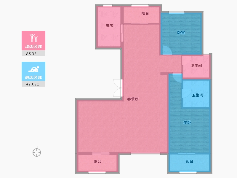 河北省-邢台市-永康上东御府-116.08-户型库-动静分区