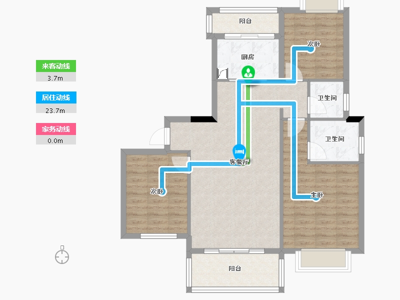 四川省-绵阳市-同立中央23街区-88.11-户型库-动静线