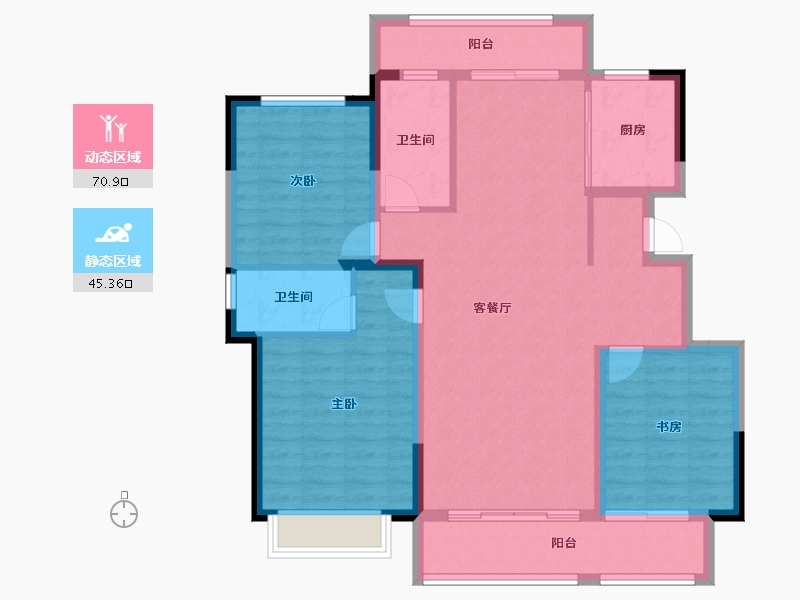 山东省-临沂市-白鹭金岸-104.81-户型库-动静分区