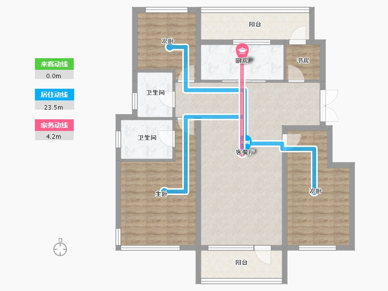 黑龙江省-哈尔滨市-华润置地崑崙御-101.60-户型库-动静线