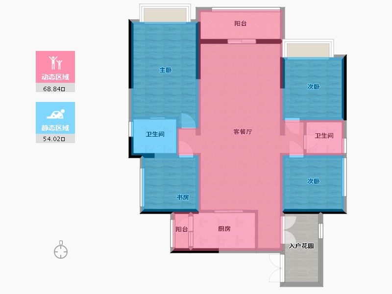 四川省-成都市-华熙528艺术村-118.00-户型库-动静分区