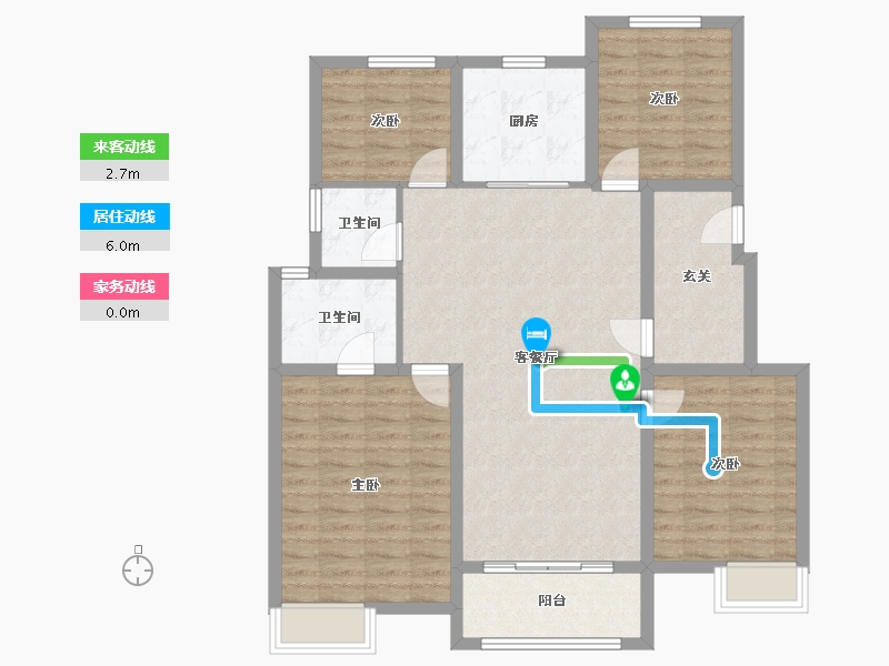 山东省-德州市-东城壹号院-106.35-户型库-动静线