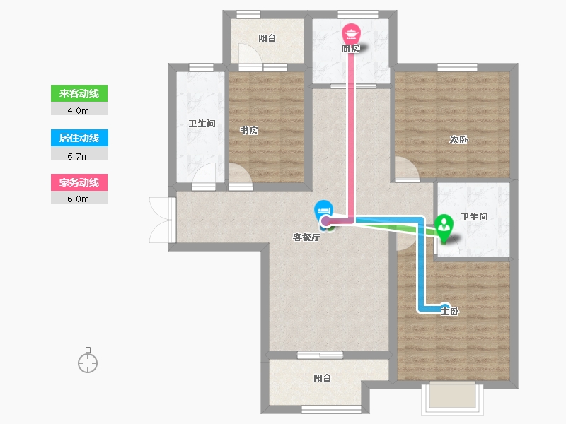 河北省-邢台市-旭阳学府西区-91.30-户型库-动静线