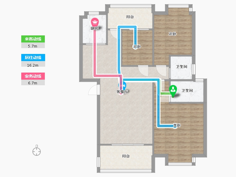 四川省-成都市-德坤竹韵坊-98.00-户型库-动静线