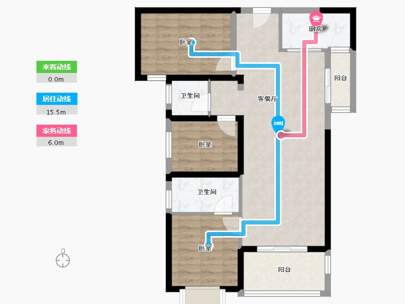 福建省-漳州市-九曲澜山-81.60-户型库-动静线