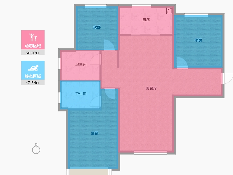 天津-天津市-保利天汇-98.00-户型库-动静分区