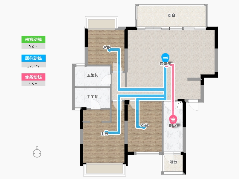 四川省-成都市-龙润丰锦-104.00-户型库-动静线