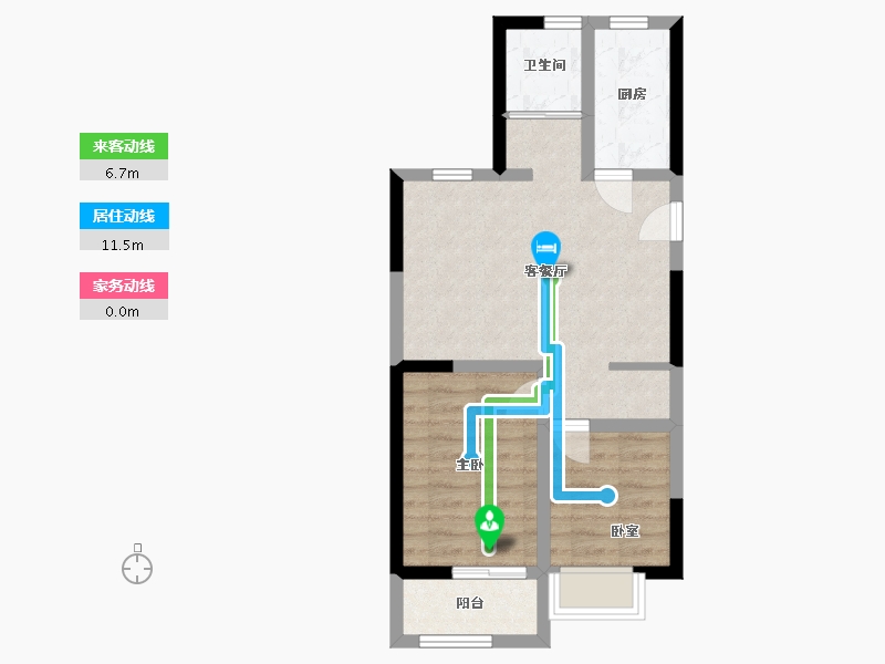 河南省-郑州市-泉舜上城-70.00-户型库-动静线