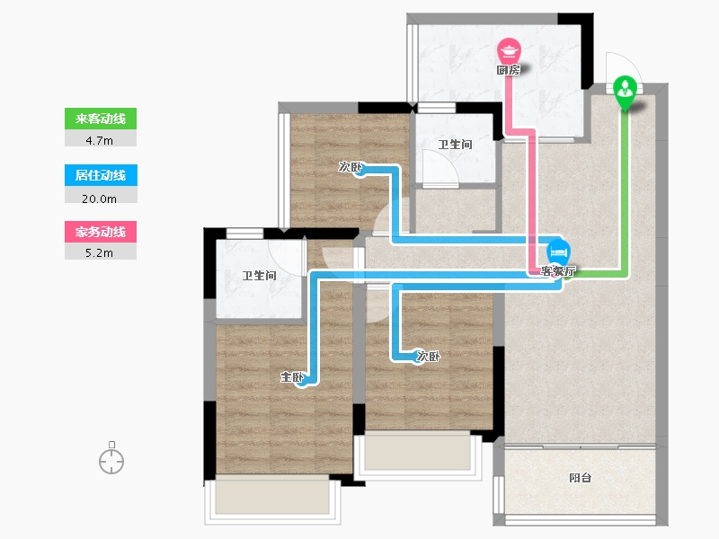 四川省-内江市-万达·内江文旅城-72.29-户型库-动静线