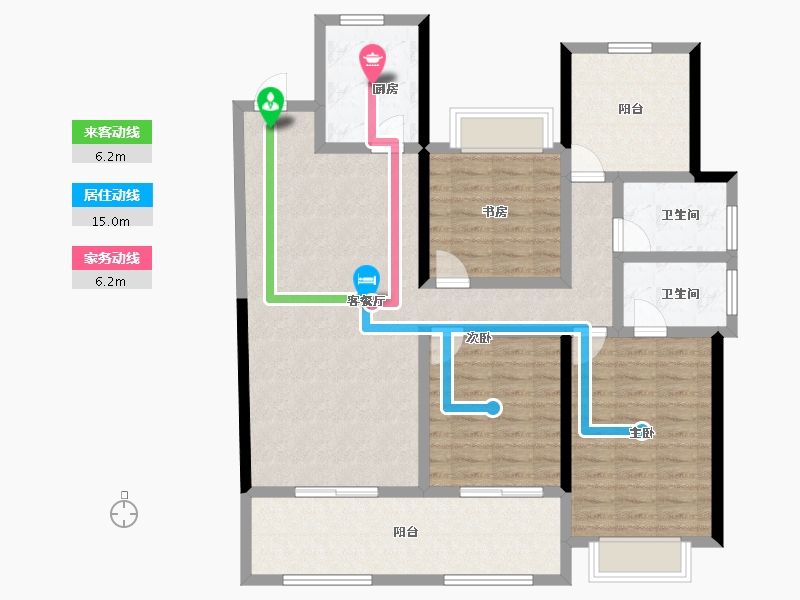 江苏省-常州市-常发珑玥-115.53-户型库-动静线