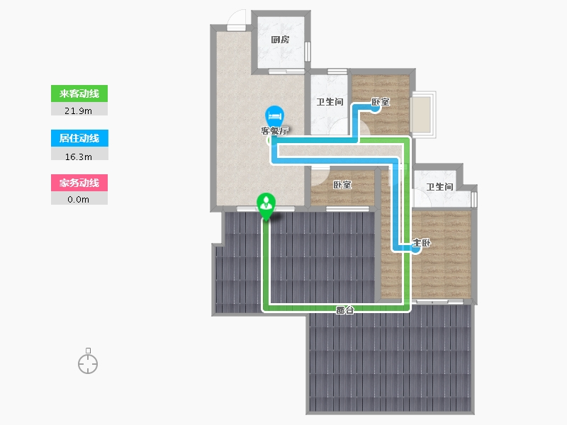 四川省-眉山市-圆中润达丰滨江郦城-122.99-户型库-动静线