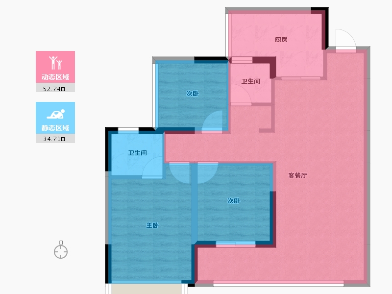 四川省-内江市-万达·内江文旅城-78.18-户型库-动静分区