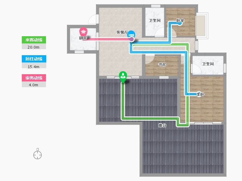 四川省-眉山市-圆中润达丰滨江郦城-115.91-户型库-动静线