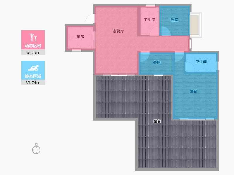 四川省-眉山市-圆中润达丰滨江郦城-115.91-户型库-动静分区