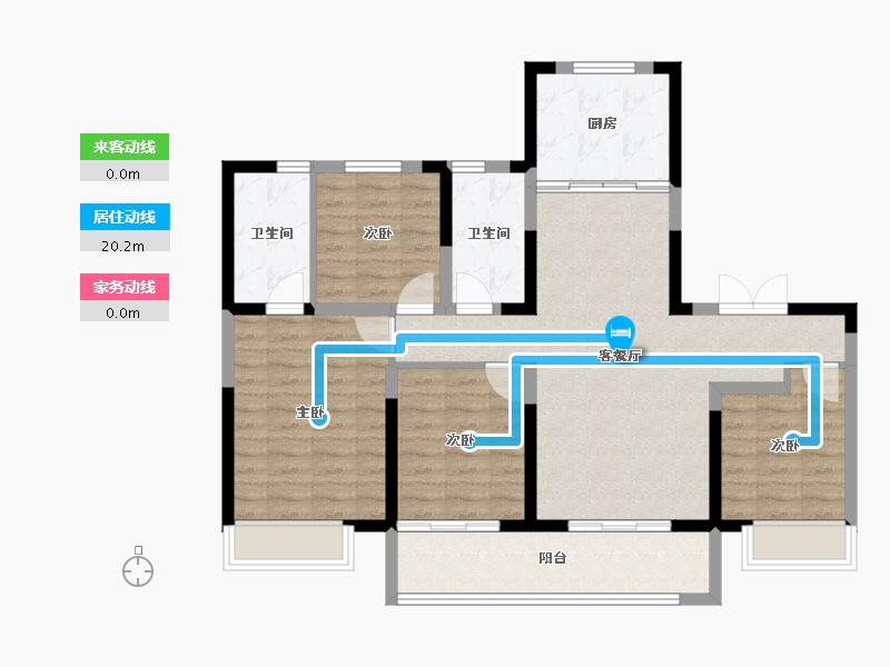 陕西省-西安市-国樾府-99.10-户型库-动静线