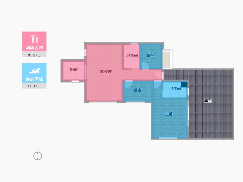 四川省-眉山市-圆中润达丰滨江郦城-96.27-户型库-动静分区