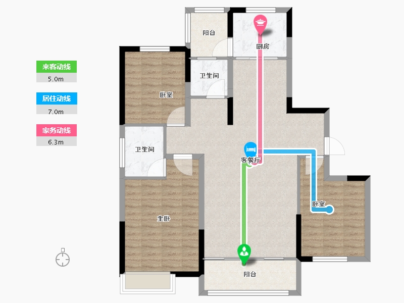 河南省-许昌市-东腾南郡-108.90-户型库-动静线