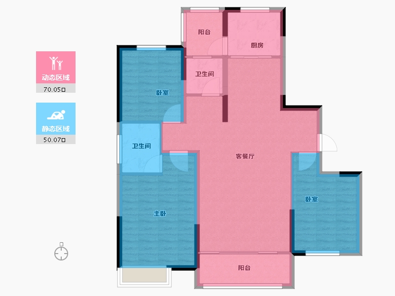 河南省-许昌市-东腾南郡-108.90-户型库-动静分区