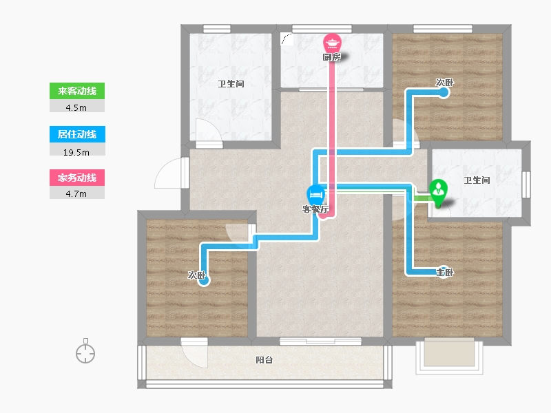 山东省-青岛市-奥润·和府-89.60-户型库-动静线