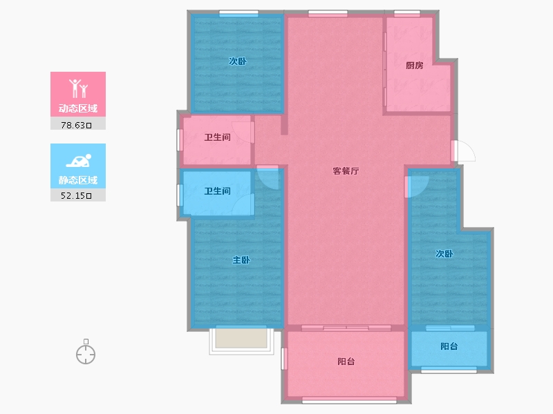 河北省-秦皇岛市-金洋戴河湾-118.28-户型库-动静分区