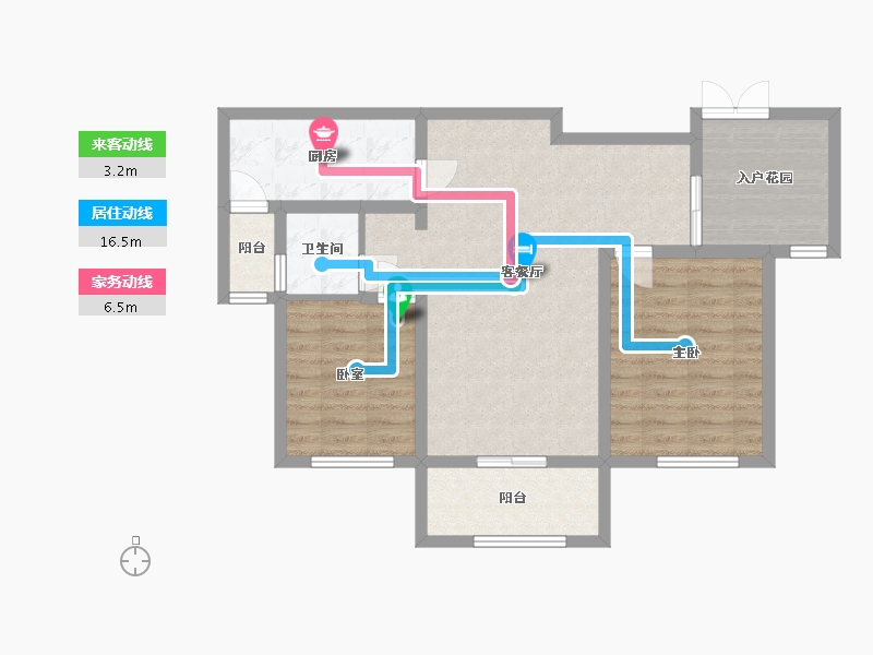 江西省-上饶市-和锦园-80.00-户型库-动静线