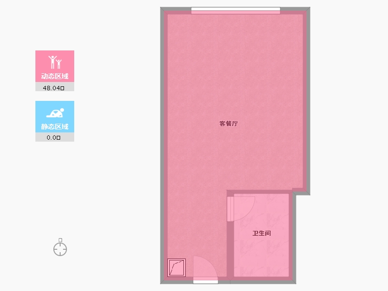 浙江省-绍兴市-诸暨国际袜都财富中心-43.58-户型库-动静分区