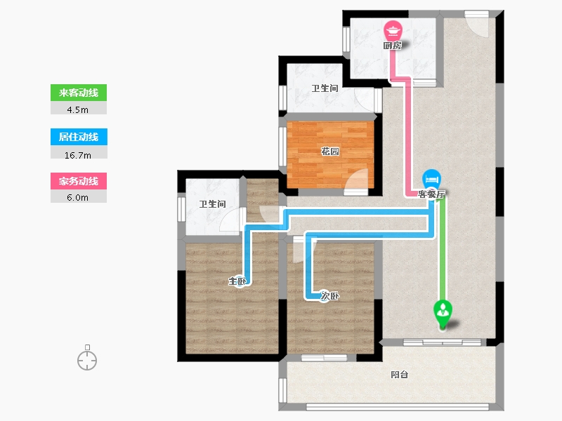 湖北省-鄂州市-书香曼城-95.48-户型库-动静线