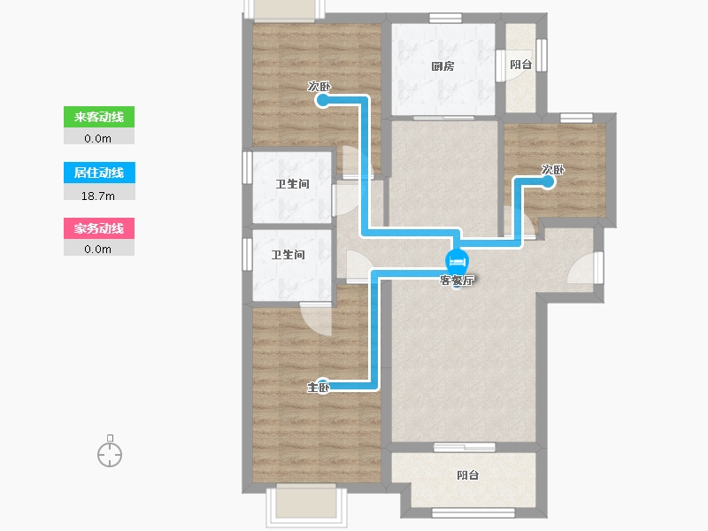 广西壮族自治区-柳州市-万象府-87.00-户型库-动静线