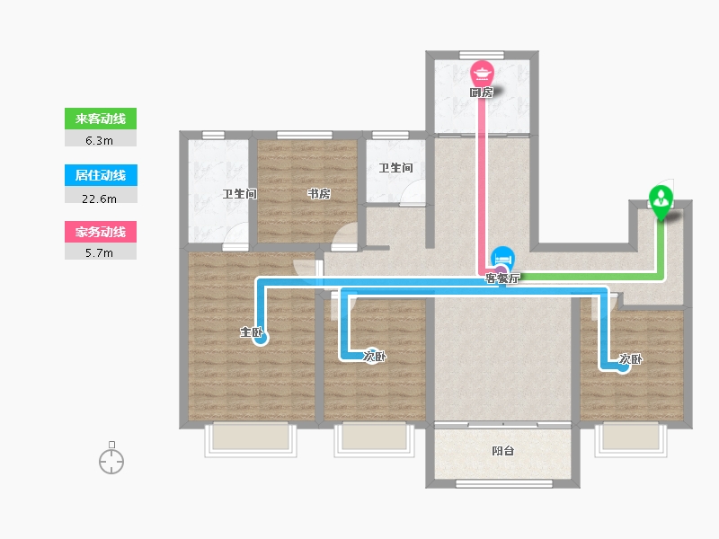 山东省-枣庄市-德圣风华里-117.16-户型库-动静线