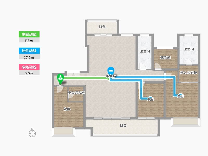 河南省-安阳市-安阳建业君邻大院-152.32-户型库-动静线