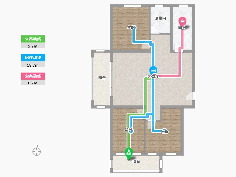 湖北省-鄂州市-书香曼城-98.41-户型库-动静线