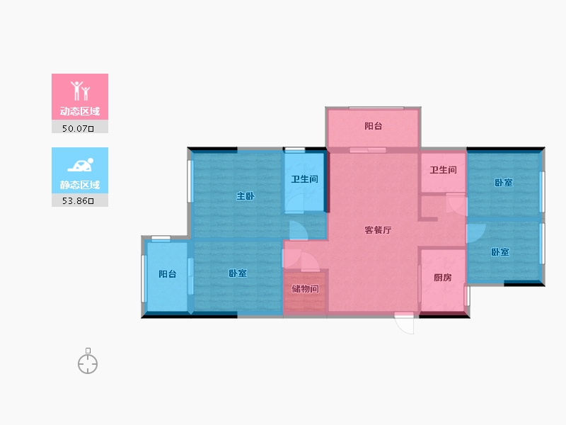 福建省-福州市-建发悦府-94.00-户型库-动静分区